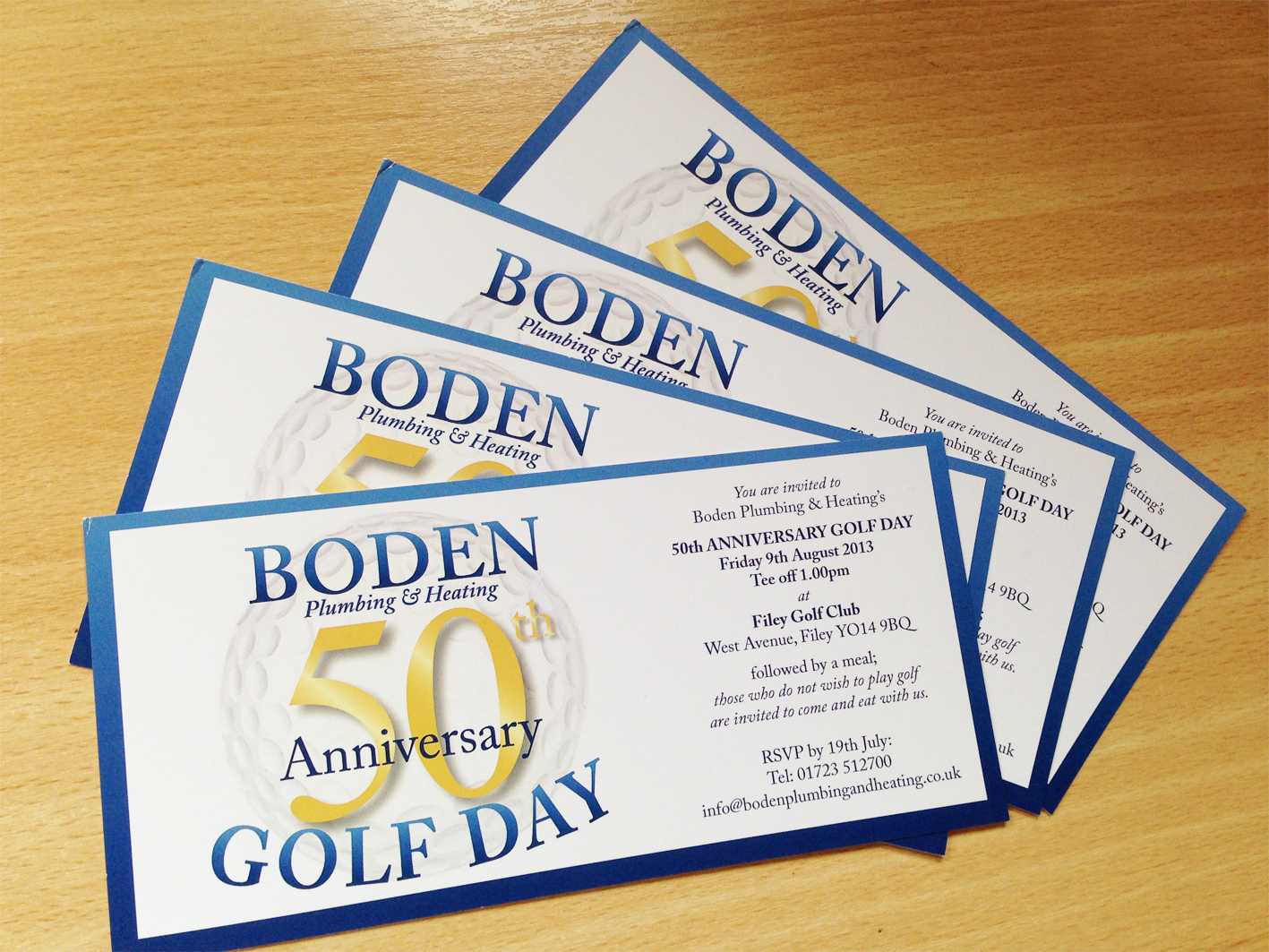 Golf Day Corporate Invitations designed by The Smart Station